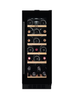 AEG 5000 AWS4020B5B Integrated Wine Cabinet, Black, Black