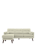 G Plan Vintage The Sixty Five LHF Large 3 Seater Leather Chaise End Sofa