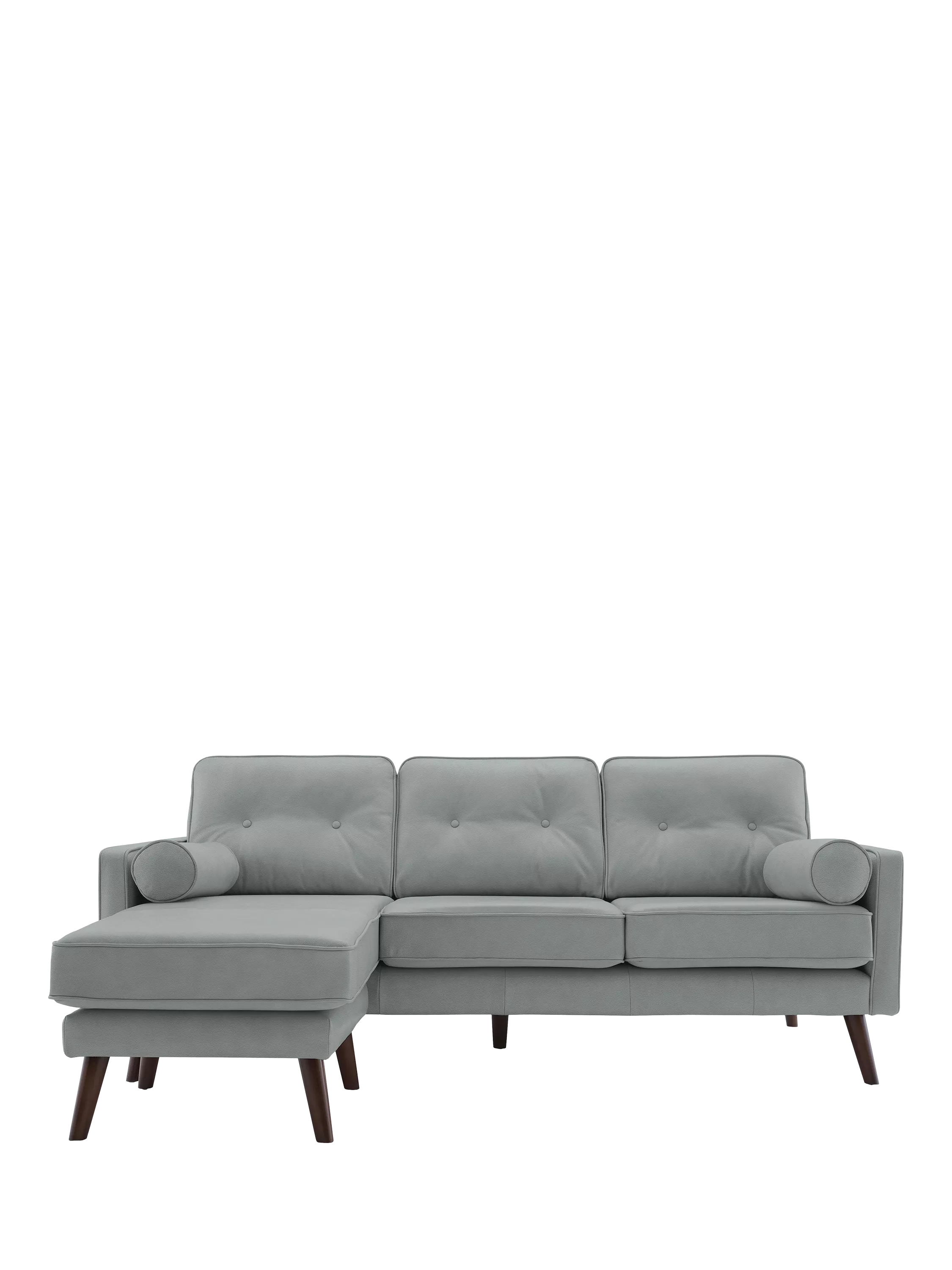 G Plan Vintage The Sixty Five LHF Large 3 Seater Leather Chaise End Sofa