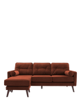 G Plan Vintage The Sixty Five LHF Large 3 Seater Chaise End Sofa, Plush Umber