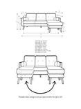 G Plan Vintage The Sixty Five LHF Large 3 Seater Chaise End Sofa, Plush Umber