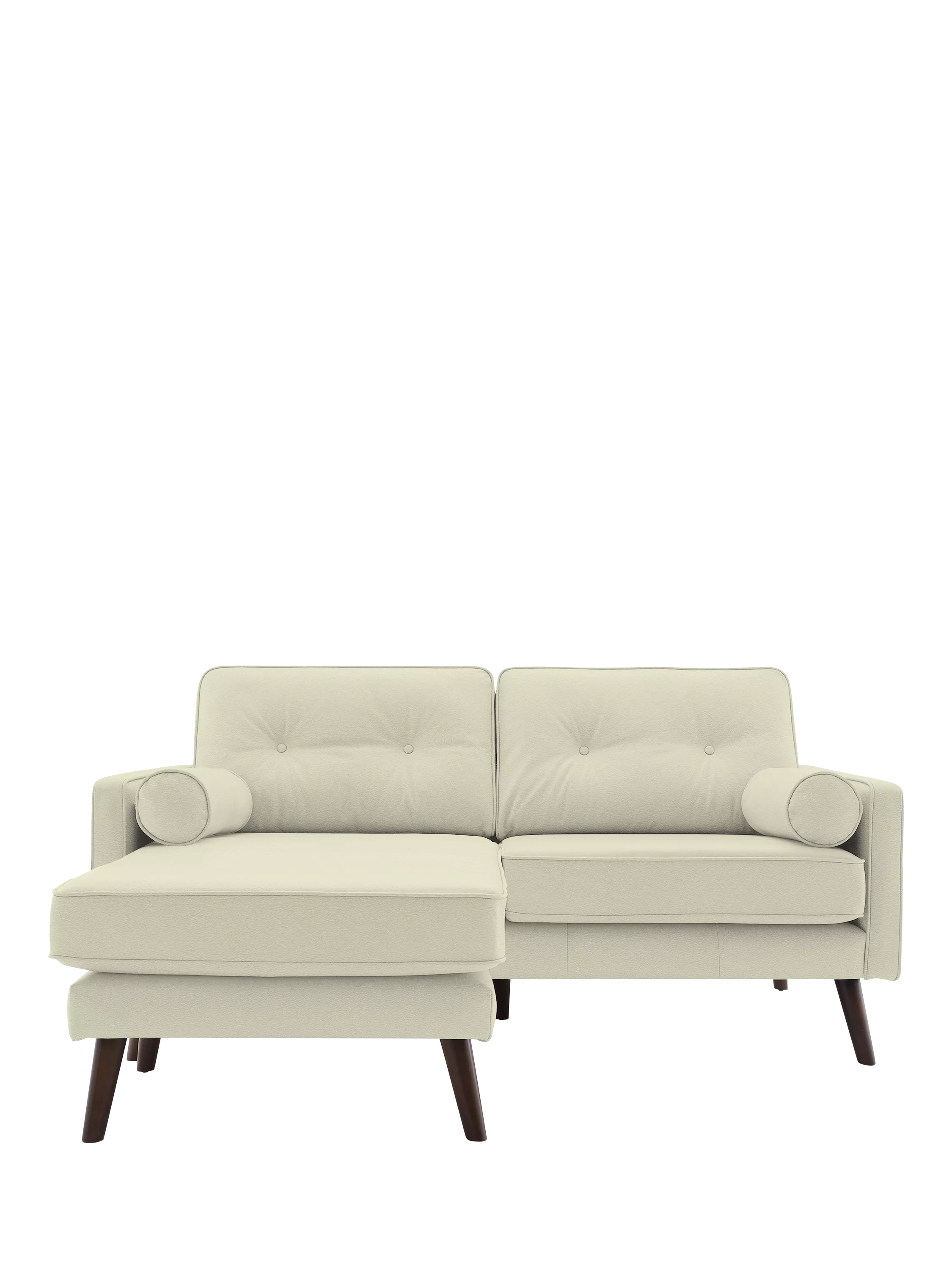 G Plan Vintage The Sixty Five LHF Medium 2 Seater Leather Chaise End Sofa