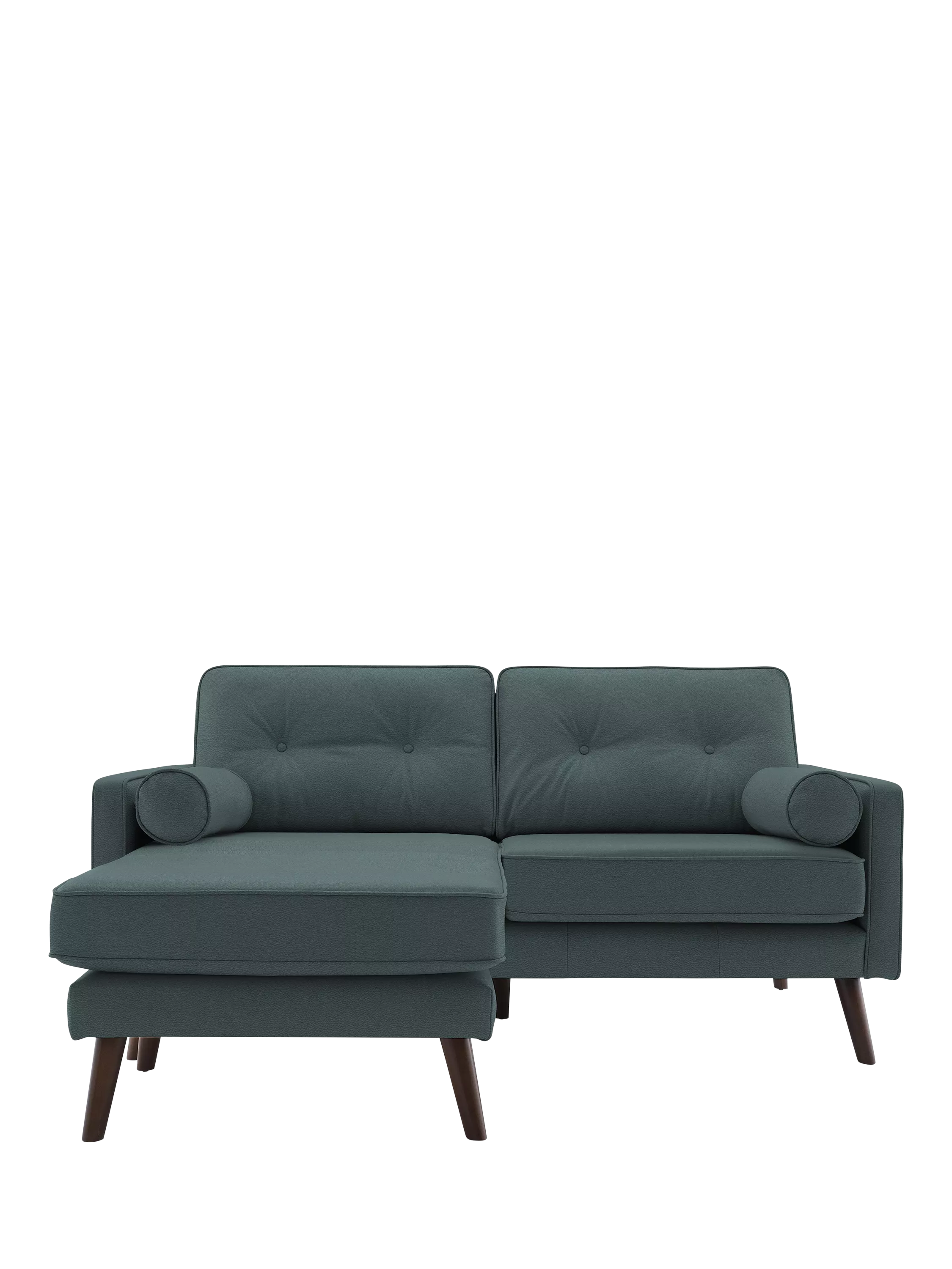 G Plan Vintage The Sixty Five LHF Medium 2 Seater Leather Chaise End Sofa