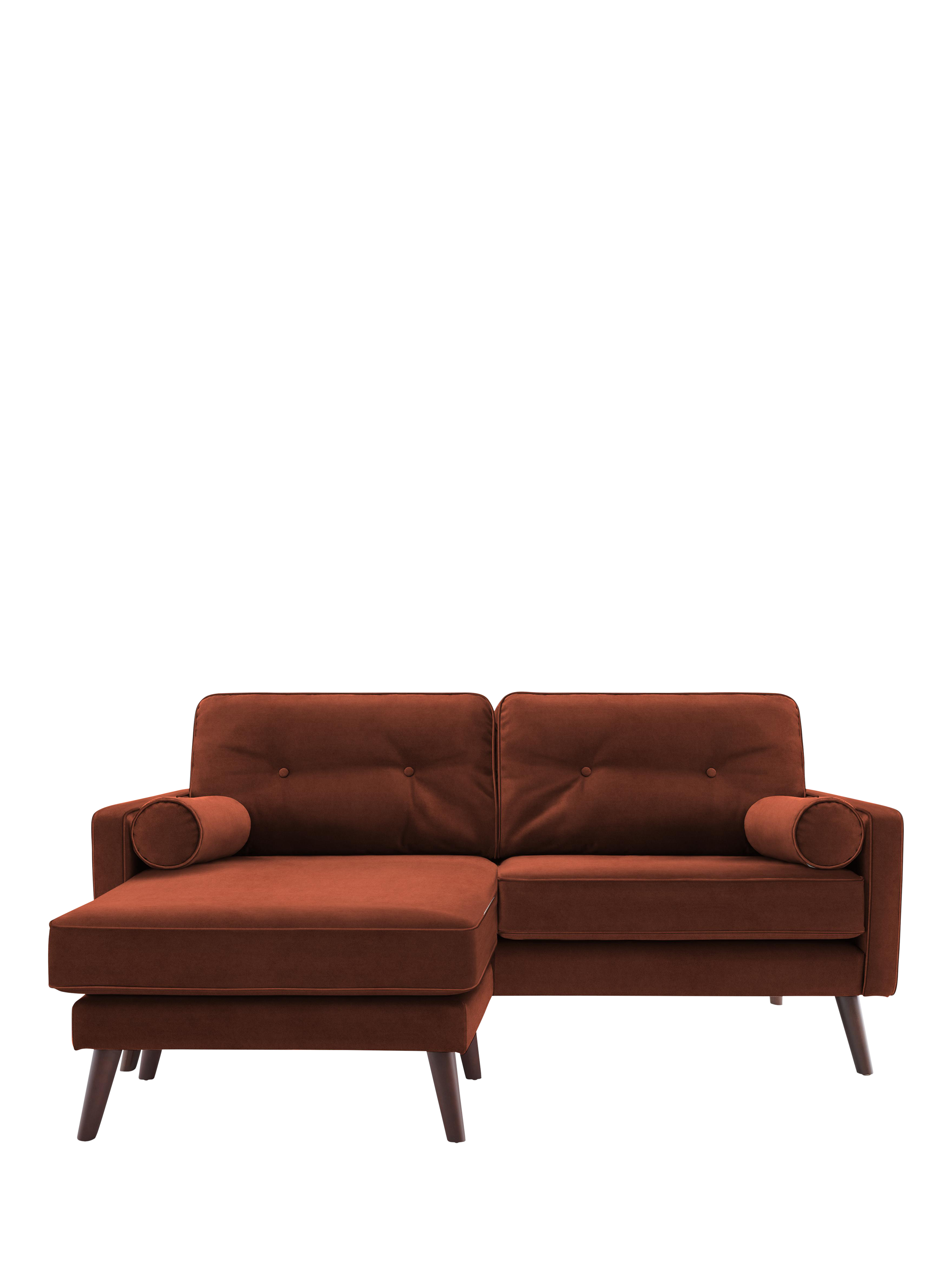 The Sixty Five Range, G Plan Vintage The Sixty Five LHF Medium 2 Seater Chaise End Sofa, Plush Umber