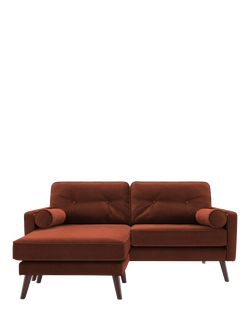 G Plan Vintage The Sixty Five LHF Medium 2 Seater Chaise End Sofa, Plush Umber