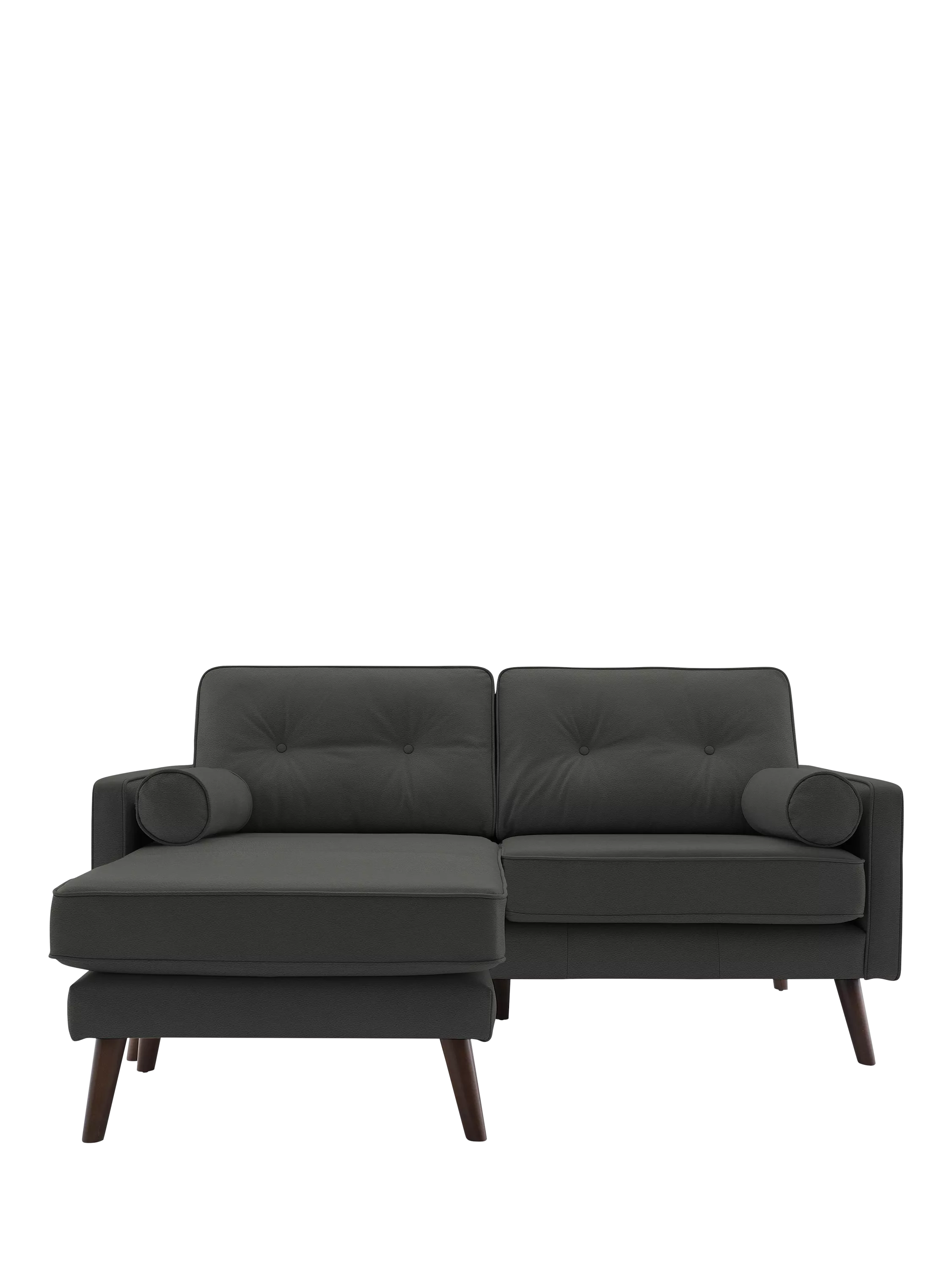 G Plan Vintage The Sixty Five LHF Medium 2 Seater Leather Chaise End Sofa