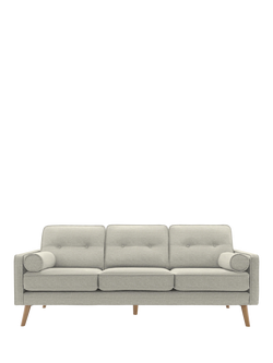 G Plan Vintage The Sixty Five Large 3 Seater Sofa, Aquaclean Calor Vanilla