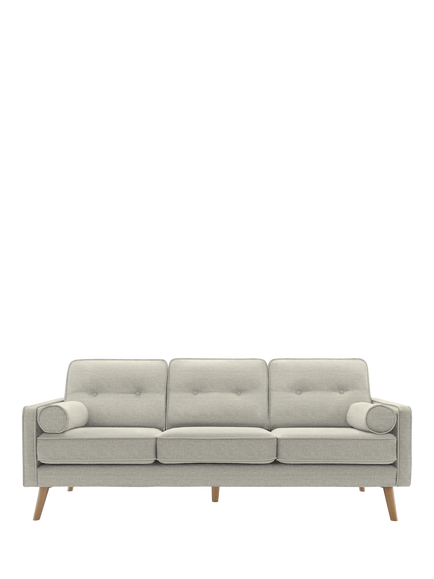 G Plan Vintage The Sixty Five Large 3 Seater Sofa, Aquaclean Calor Vanilla