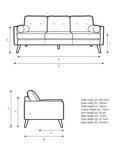 G Plan Vintage The Sixty Five Large 3 Seater Sofa, Plush Umber