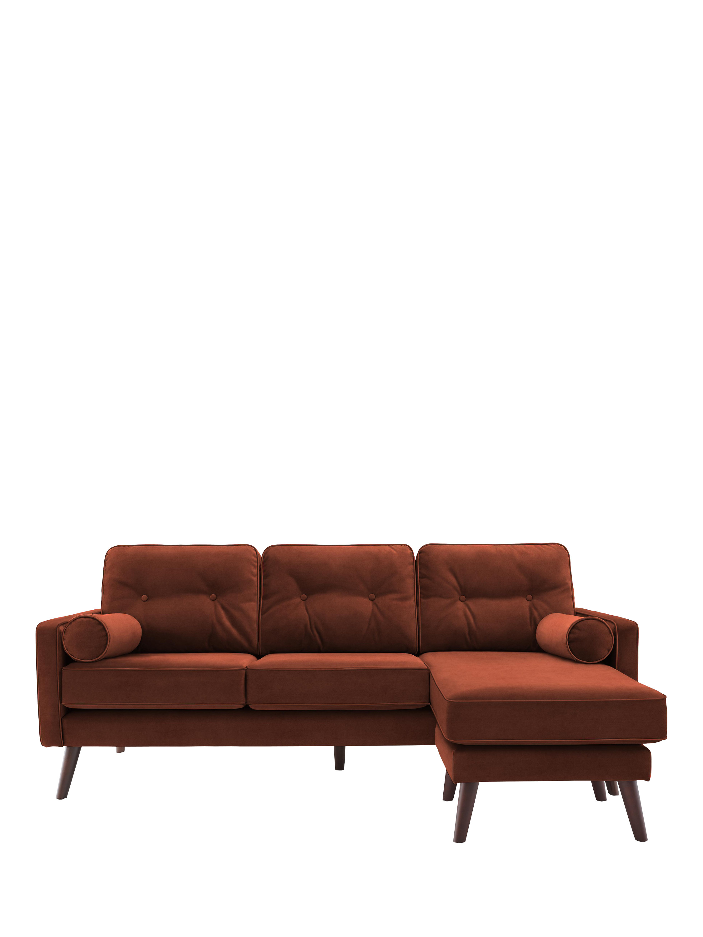 The Sixty Five Range, G Plan Vintage The Sixty Five RHF Large 3 Seater Chaise End Sofa, Plush Umber