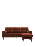 G Plan Vintage The Sixty Five RHF Large 3 Seater Chaise End Sofa, Plush Umber