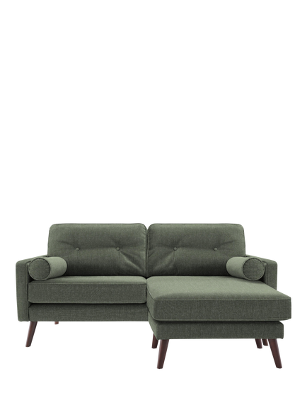 G Plan Vintage The Sixty Five RHF Medium 2 Seater Chaise End Sofa, Aquaclean Calor Bay