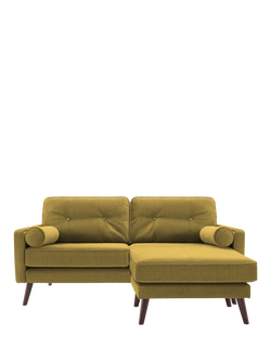 G Plan Vintage The Sixty Five RHF Medium 2 Seater Chaise End Sofa, Aquaclean Calor Cardamon