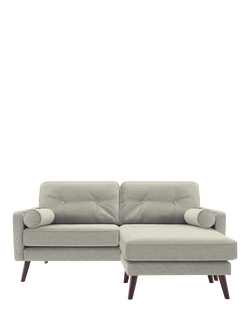 G Plan Vintage The Sixty Five RHF Medium 2 Seater Chaise End Sofa, Aquaclean Calor Vanilla