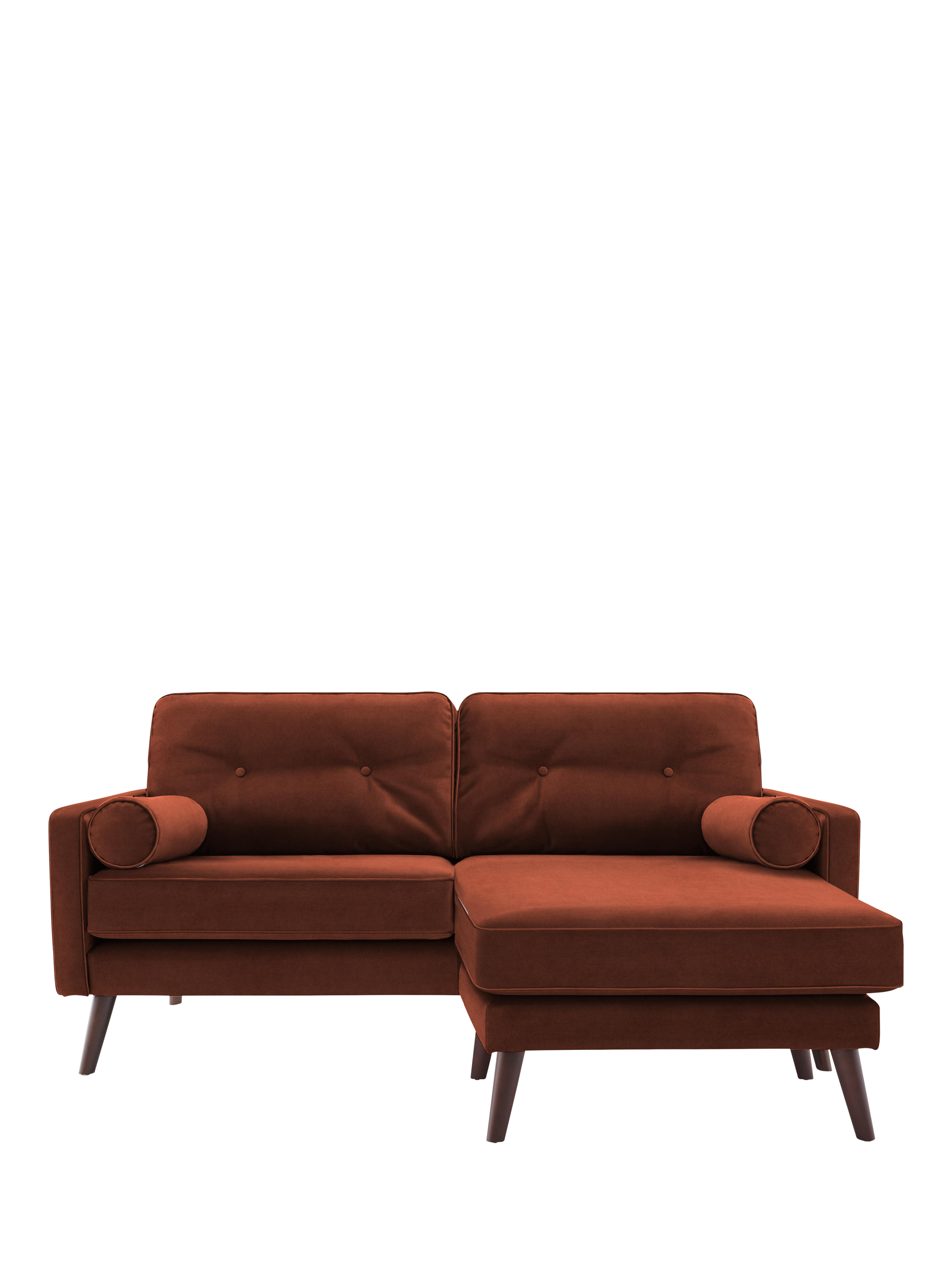 The Sixty Five Range, G Plan Vintage The Sixty Five RHF Medium 2 Seater Chaise End Sofa, Plush Umber