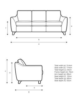 G Plan Vintage The Sixty Eight Large 3 Seater Sofa - view 2, Aquaclean Calor Vanilla