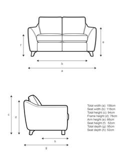 G Plan Vintage The Sixty Eight Small 2 Seater Sofa - view 2, Aquaclean Calor Vanilla