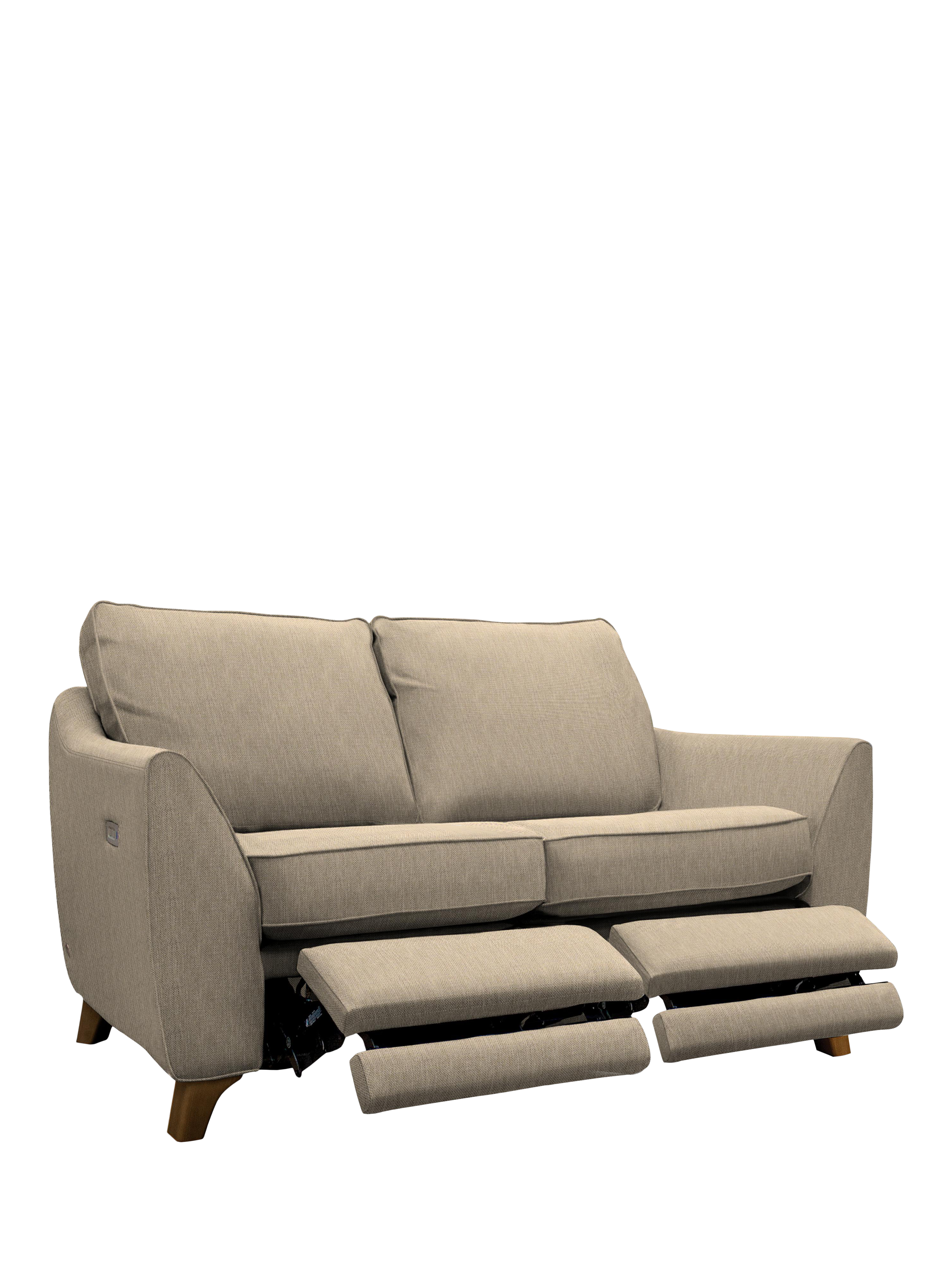 The Sixty Eight Range, G Plan Vintage The Sixty Eight Small 2 Seater Sofa with Double Footrest Mechanism, Aquaclean Calor Ginger