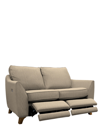 G Plan Vintage The Sixty Eight Small 2 Seater Sofa with Double Footrest Mechanism, Ac Calor Ginger