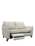 G Plan Vintage The Sixty Eight Small 2 Seater Sofa with LHF Single Footrest Mechanism, Aquaclean Calor Vanilla