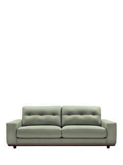 G Plan Vintage The Seventy One Large 3 Seater Leather Sofa, Cambridge Olive Leather