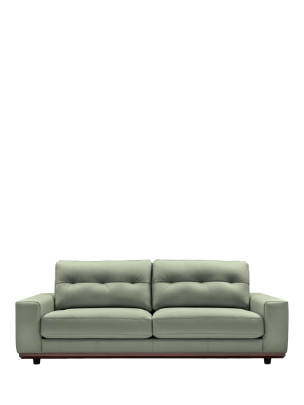 G Plan Vintage The Seventy One Large 3 Seater Leather Sofa, Cambridge Olive Leather