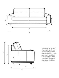 G Plan Vintage The Seventy One Large 3 Seater Sofa - view 2, Aquaclean Calor Vanilla