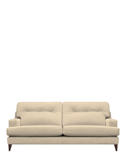 G Plan Vintage The Seventy Two Large 4 Seater Sofa, Dark Leg, Stipple Ecru
