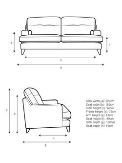 G Plan Vintage The Seventy Two Large 4 Seater Sofa, Dark Leg - view 2, Aquaclean Calor Vanilla