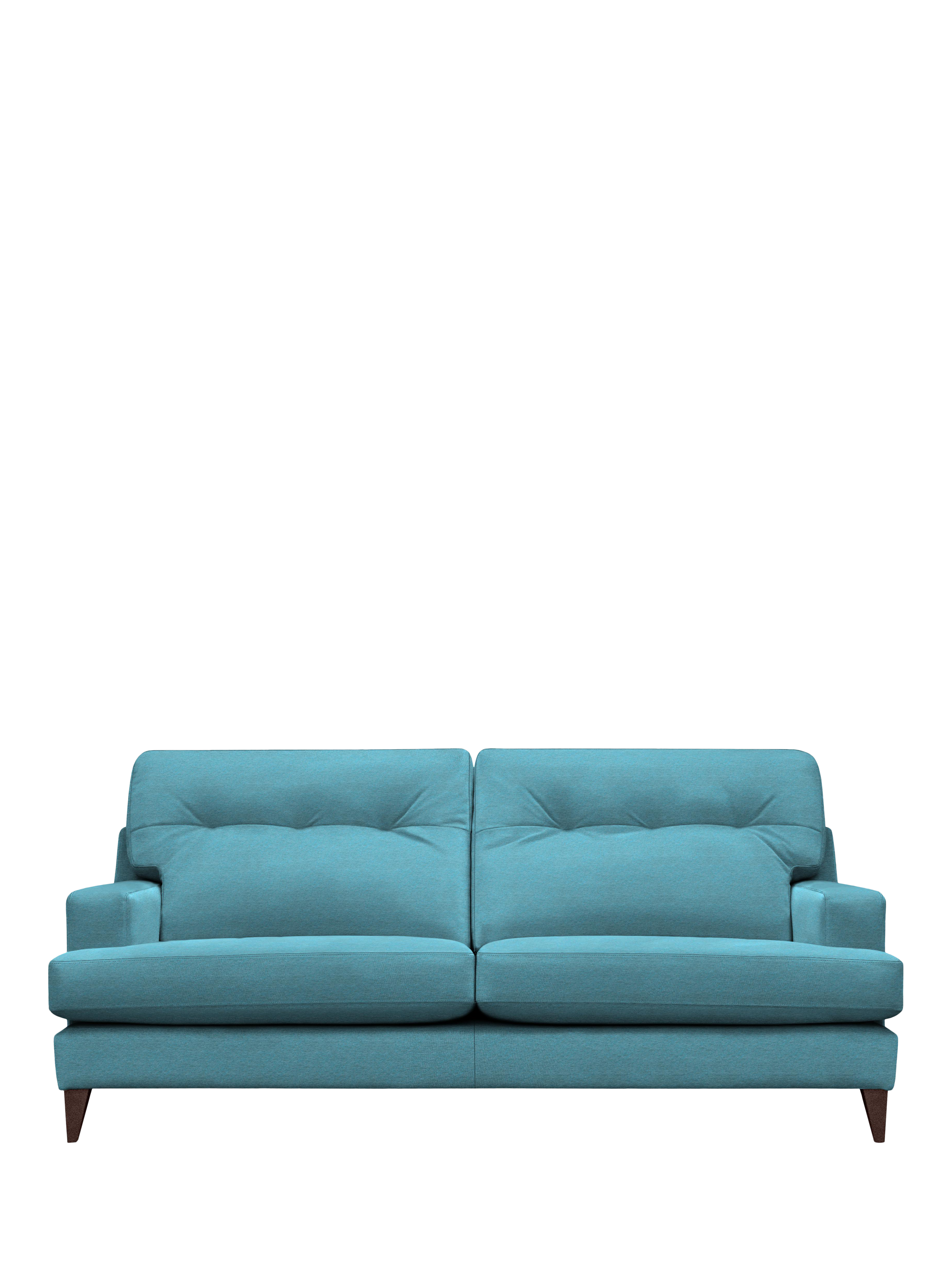 The Seventy Two Range, G Plan Vintage The Seventy Two Medium 3 Seater Sofa, Dark Leg, Fleck Blue