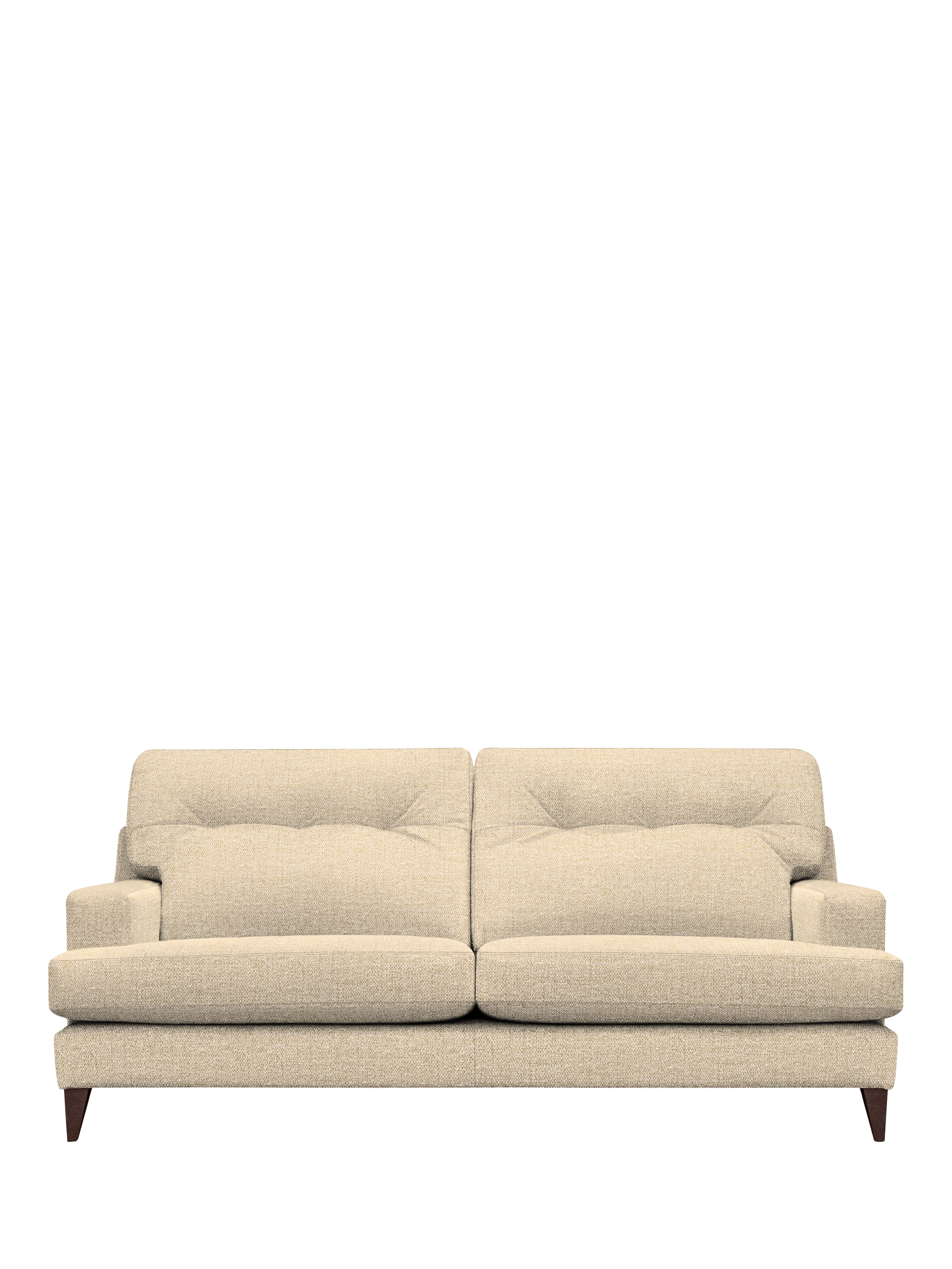 The Seventy Two Range, G Plan Vintage The Seventy Two Medium 3 Seater Sofa, Dark Leg, Stipple Ecru