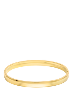 Jon Richard Waterproof Polished Bangle, Gold, Gold