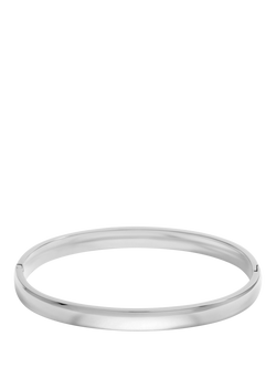 Jon Richard Waterproof Polished Bangle, Silver, Silver