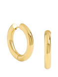Jon Richard Waterproof Large Chubby Hoop Earrings, Gold