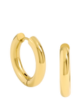 Jon Richard Waterproof Medium Chubby Hoop Earrings, Gold
