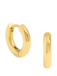Jon Richard Waterproof Small Chubby Hoop Earrings, Gold