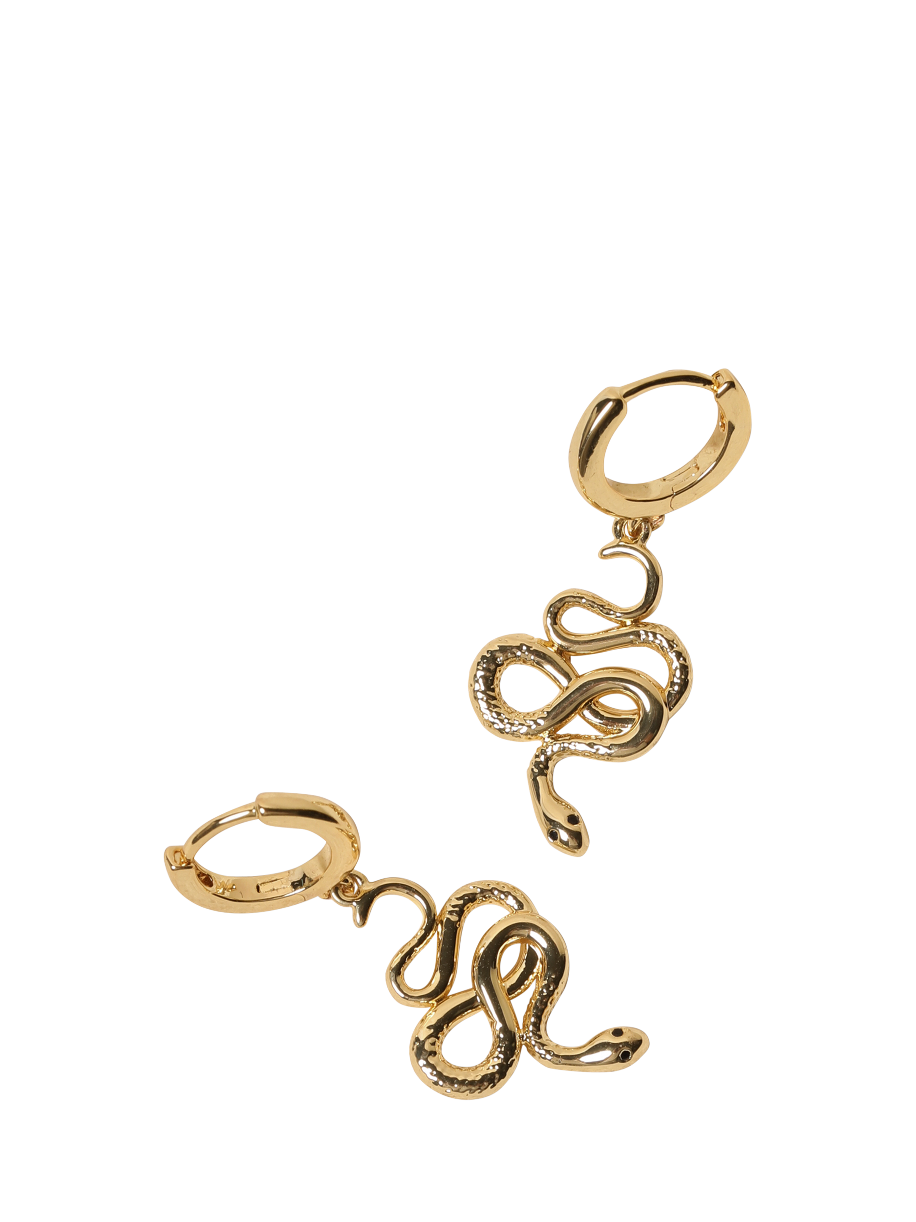 Product image 5 of 5, which shows Jon Richard Gold Plated Snake Earrings