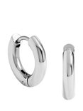 Jon Richard Waterproof Small Chubby Hoop Earrings, Silver