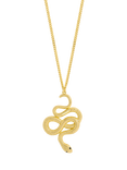 Jon Richard Gold Plated Snake Long Pendant