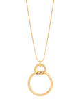 Jon Richard Pave Long Chain Pendant Necklace, Gold Plated