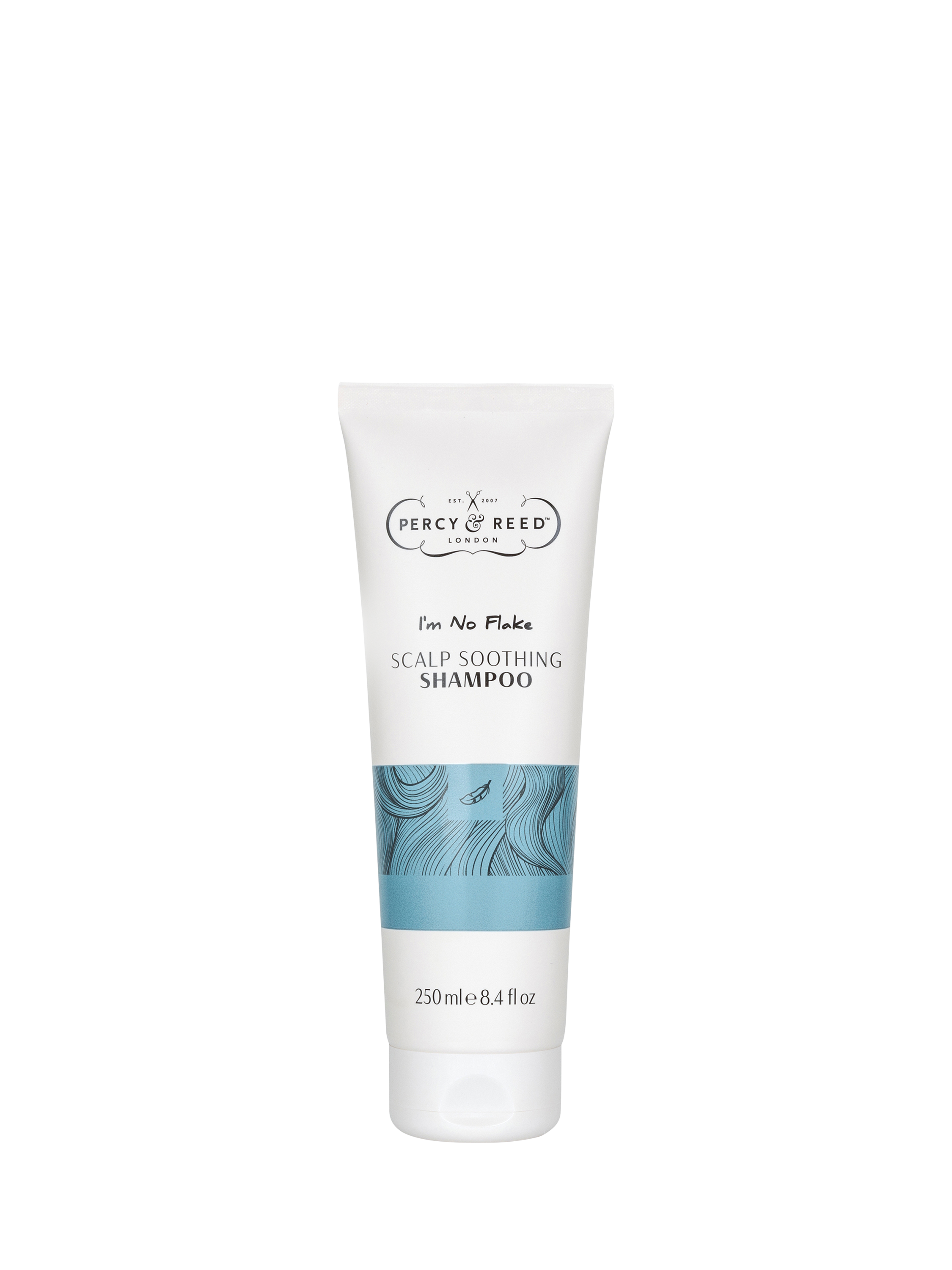 Product image 1 of 6, which shows Percy & Reed I'm No Flake Scalp Soothing Shampoo, 250ml