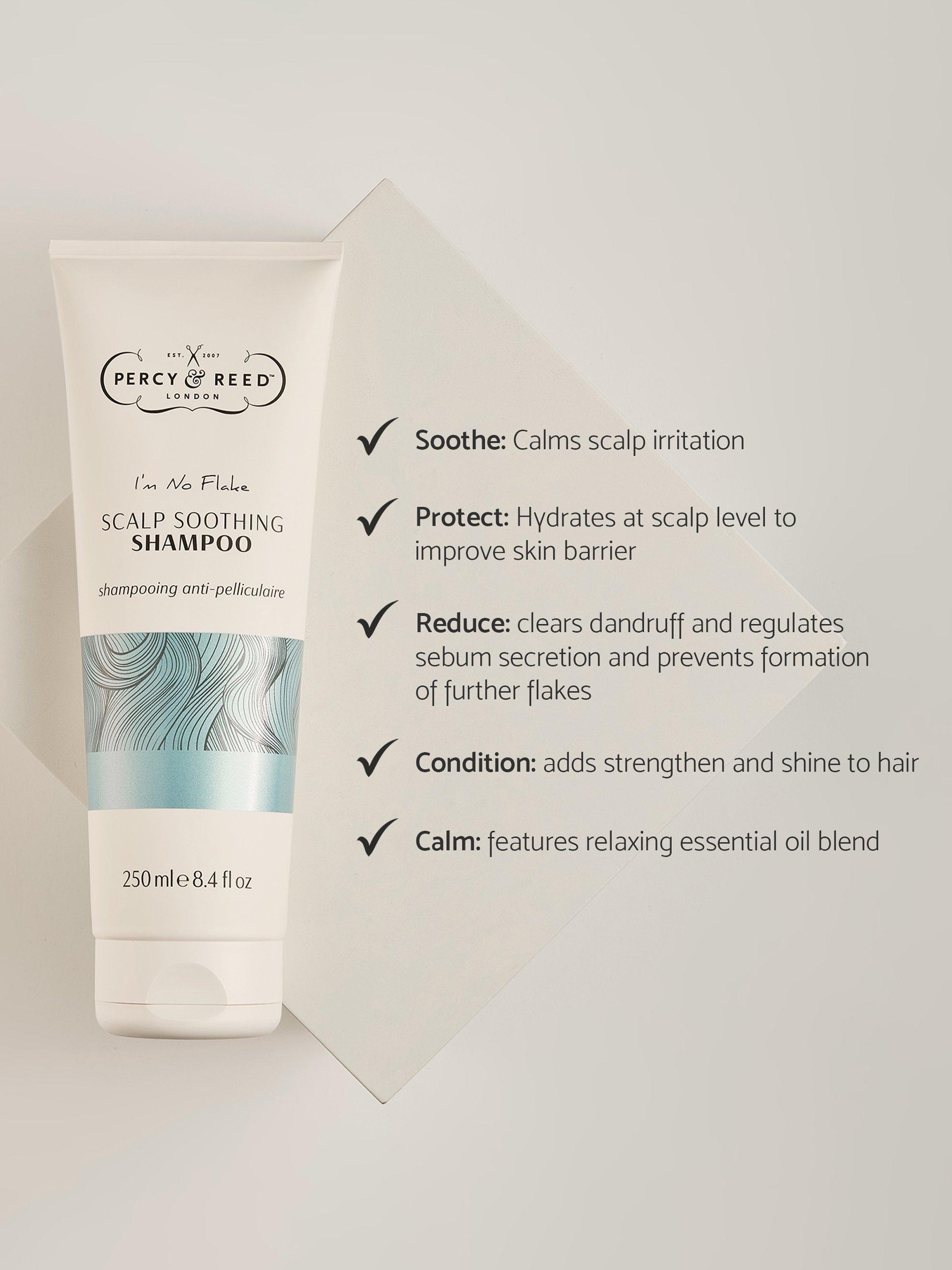 Product image 6 of 6, which shows Percy & Reed I'm No Flake Scalp Soothing Shampoo, 250ml