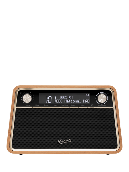 Roberts Reva DAB/DAB+/FM Bluetooth Tabletop Digital Radio - view 2, Cherry Wood