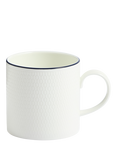 Wedgwood Gio Blue Line Bone China Mug, 293ml, White