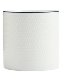 Wedgwood Gio Blue Line Bone China Mug, 330ml, White - view 2, White Multi White