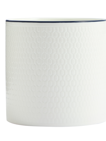 Wedgwood Gio Blue Line Bone China Mug, 330ml, White - view 2, White Multi White