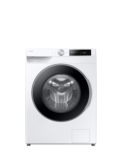 Samsung WW90DG6U25LEU1 Freestanding Washing Machine, 9kg Load, 1400rpm Spin, White, White