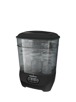 Baby Brezza Baby Bottle Steriliser and Dryer, Black, Black