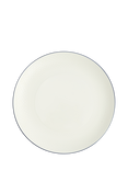 Wedgwood Gio Blue Line Bone China Dinner Plate, 28cm, White