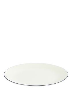 Wedgwood Gio Blue Line Bone China Side Plate, 24cm, White - view 2, White Multi White